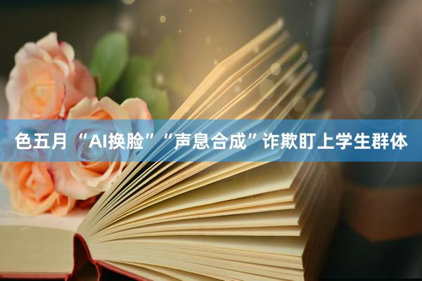 色五月 “AI换脸”“声息合成”诈欺盯上学生群体