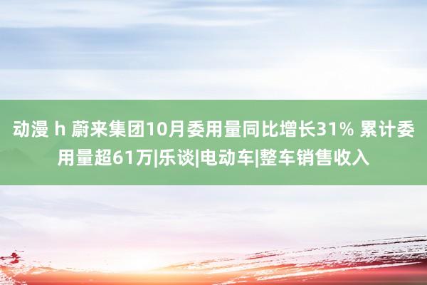 动漫 h 蔚来集团10月委用量同比增长31% 累计委用量超61万|乐谈|电动车|整车销售收入